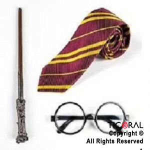 SET HARRY POTTER CORBATA VARITA Y ANTEOJOS x 1